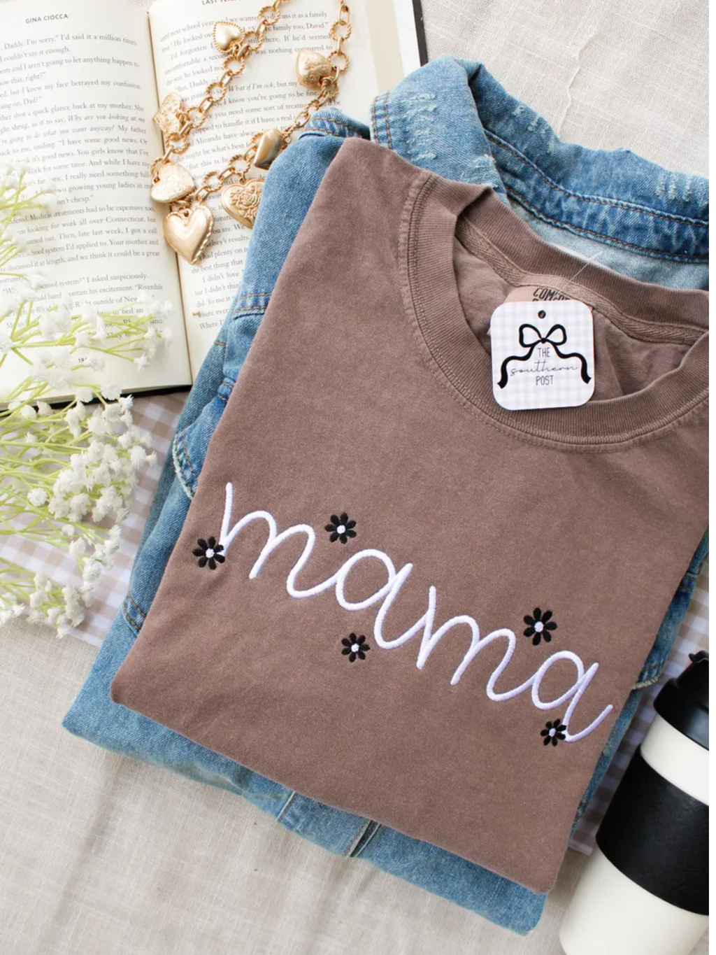 Mama Embroidered Hoodie / Long Sleeve