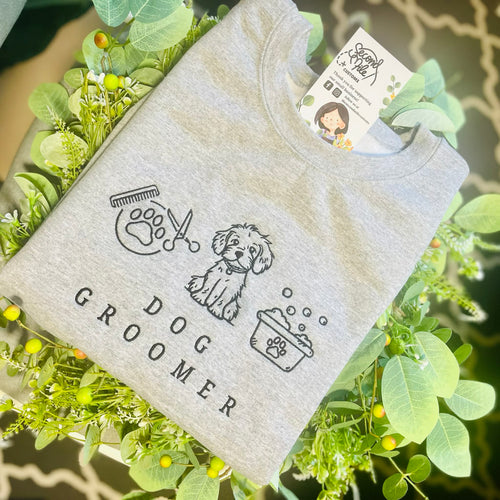 Embroidered Dog Groomer Sweater