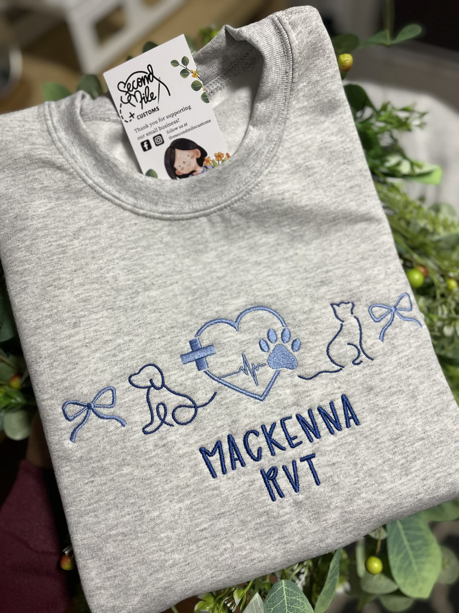 Embroidered Veterinarian Crewneck