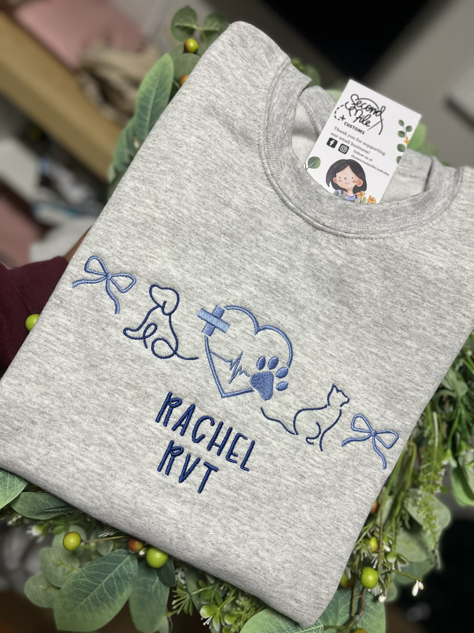 Embroidered Veterinarian Crewneck